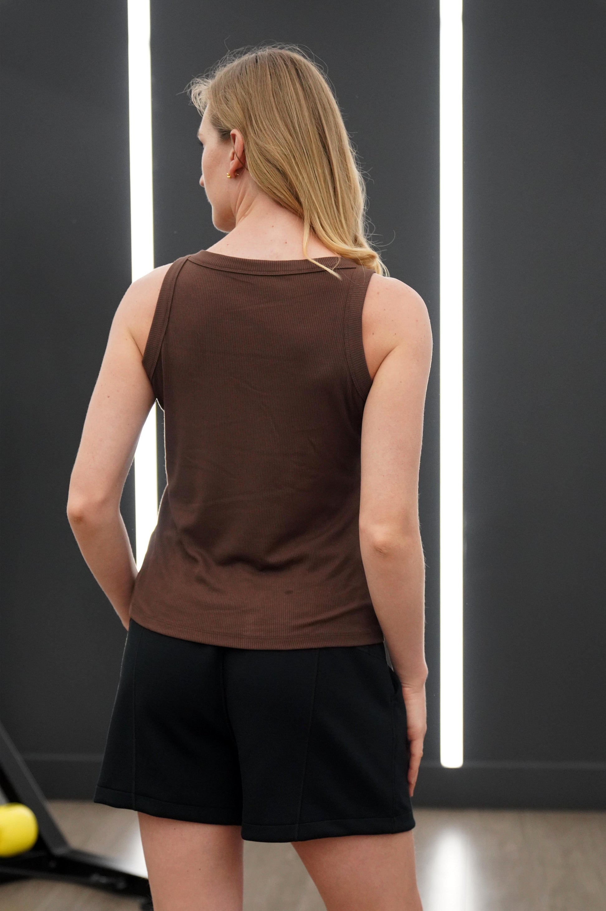 ABRA BAMBOO-BLEND RIBBED TANK - J76 Bamboo Wear