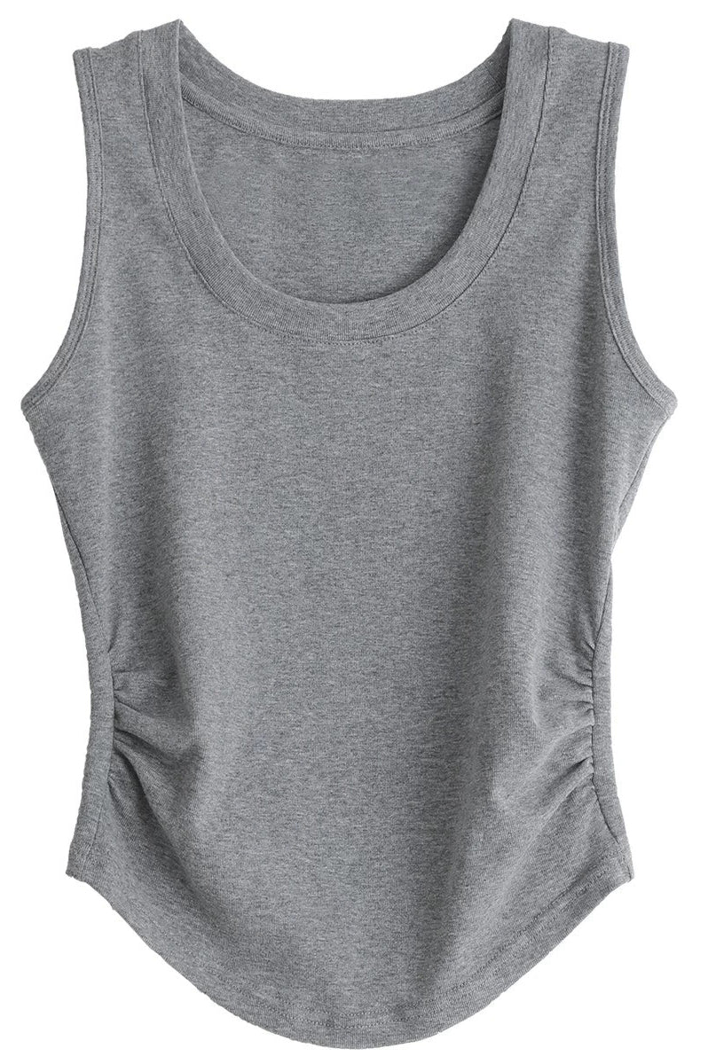 ALINA BAMBOO-BLEND RIB TANK - J76 Bamboo Wear
