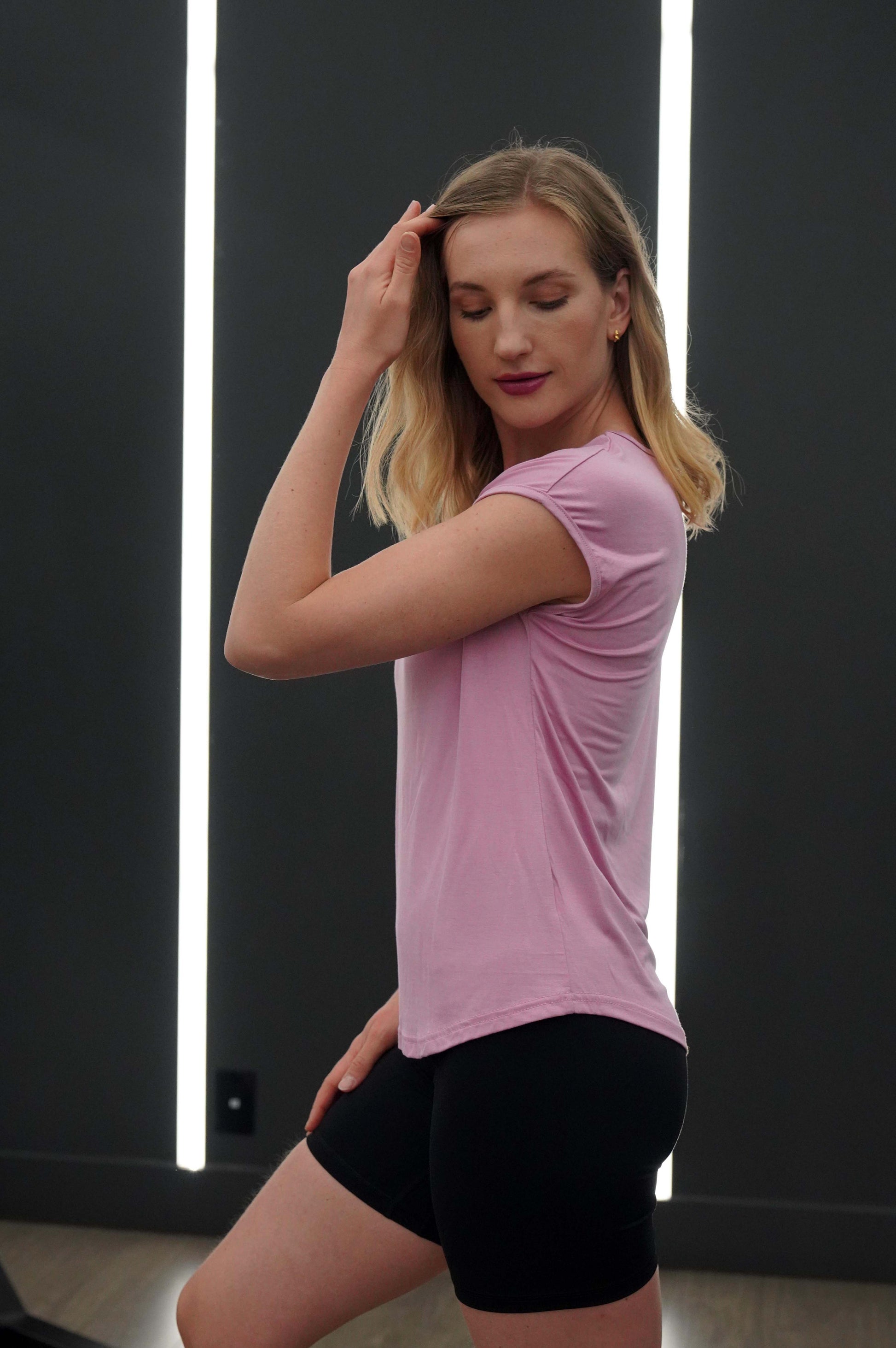 ANNALEE BAMBOO-BLEND V NECK TANK - J76 Bamboo Wear