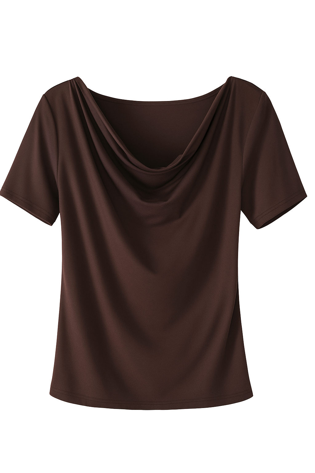 COW NECK BAMBOO-BLEND TEE - J76 Bamboo Wear