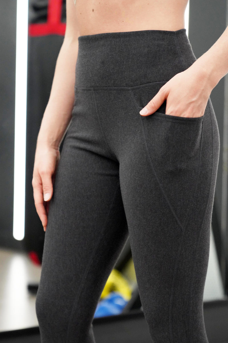 COZY BAMBOO-BLEND FLEECE LEGGING-Restocked