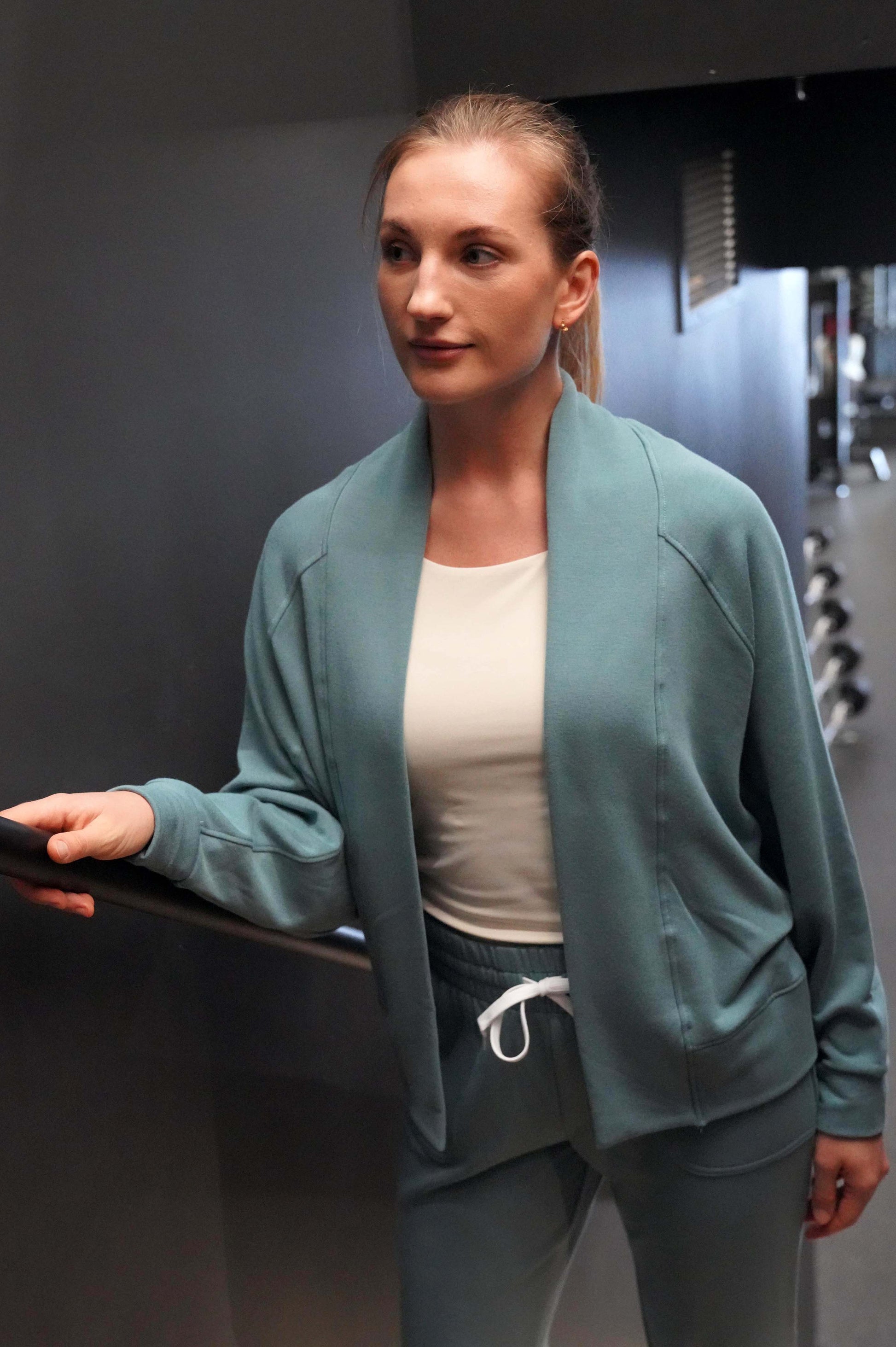 SNUGGLE SOFT BAMBOO BLEND FLEECE CARDIGAN (Final Sale) - J76 Bamboo Wear