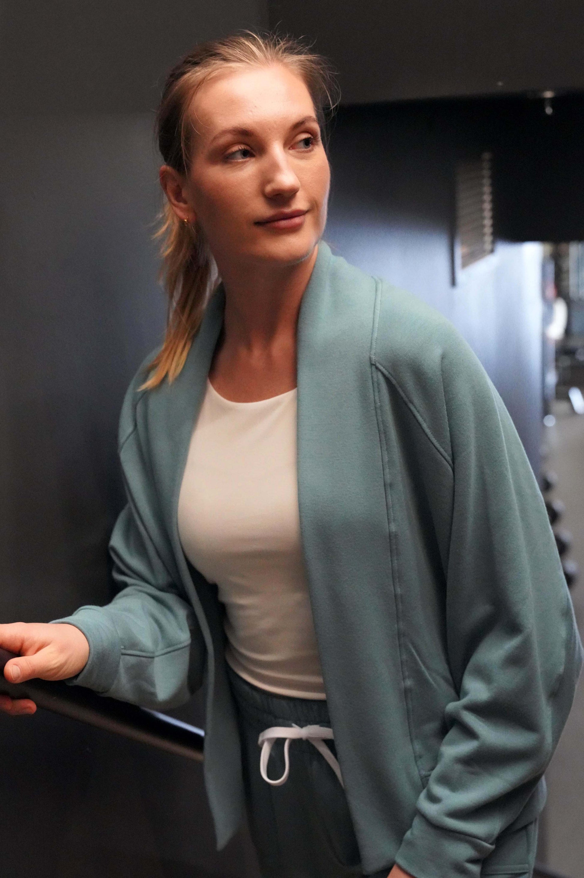 SNUGGLE SOFT BAMBOO BLEND FLEECE CARDIGAN (Final Sale) - J76 Bamboo Wear