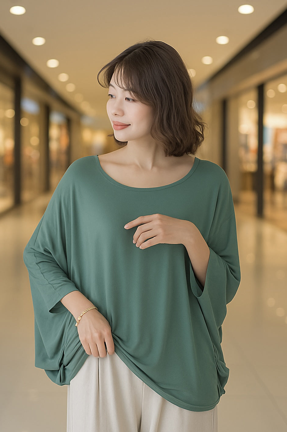 ECOSOFT BAMBOO RELAXED TOP - J76 Bamboo Wear