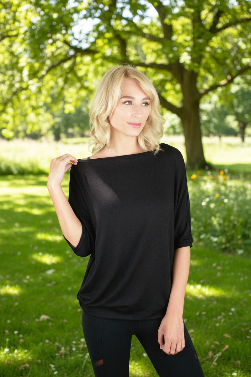 FANNIE BAMBOO-BLEND TOP-Restocked