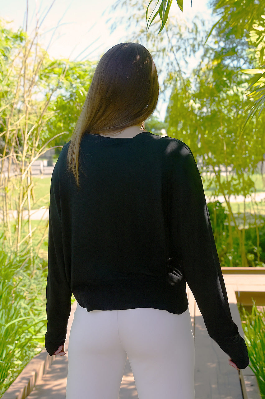 FLOWY BAMBOO-BLEND TOP - J76 Bamboo Wear