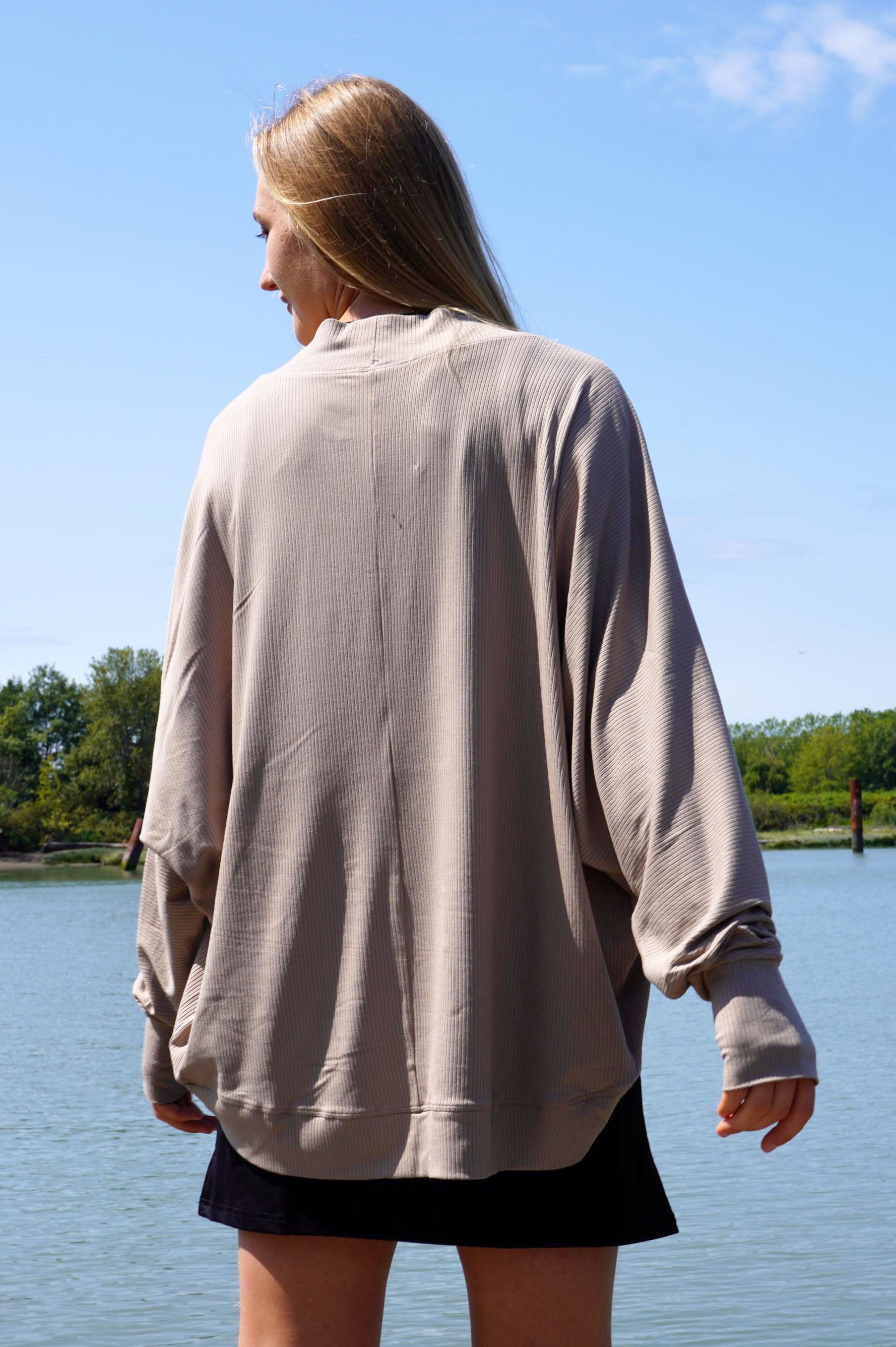 GRACE RIBBED CARDIGAN - J76 Bamboo Wear