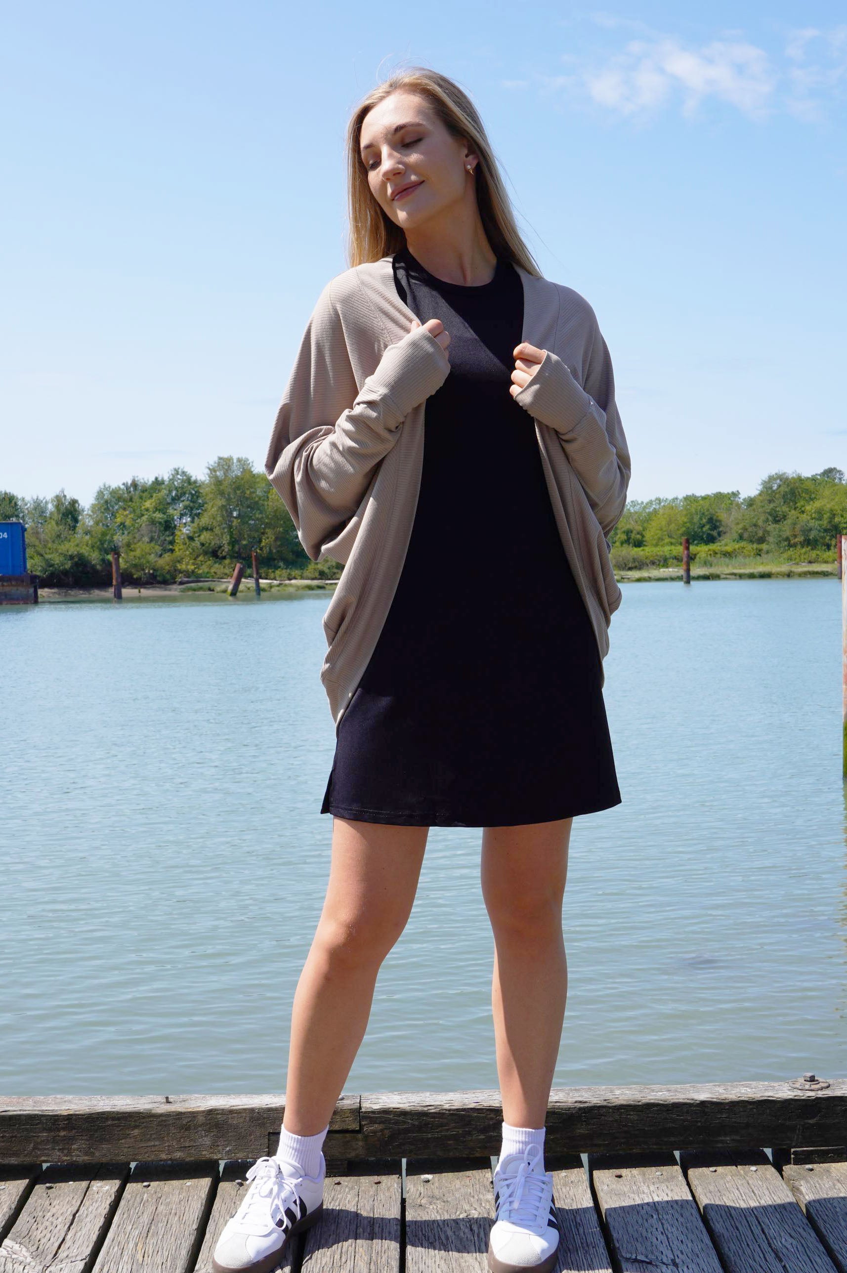 GRACE RIBBED CARDIGAN - J76 Bamboo Wear