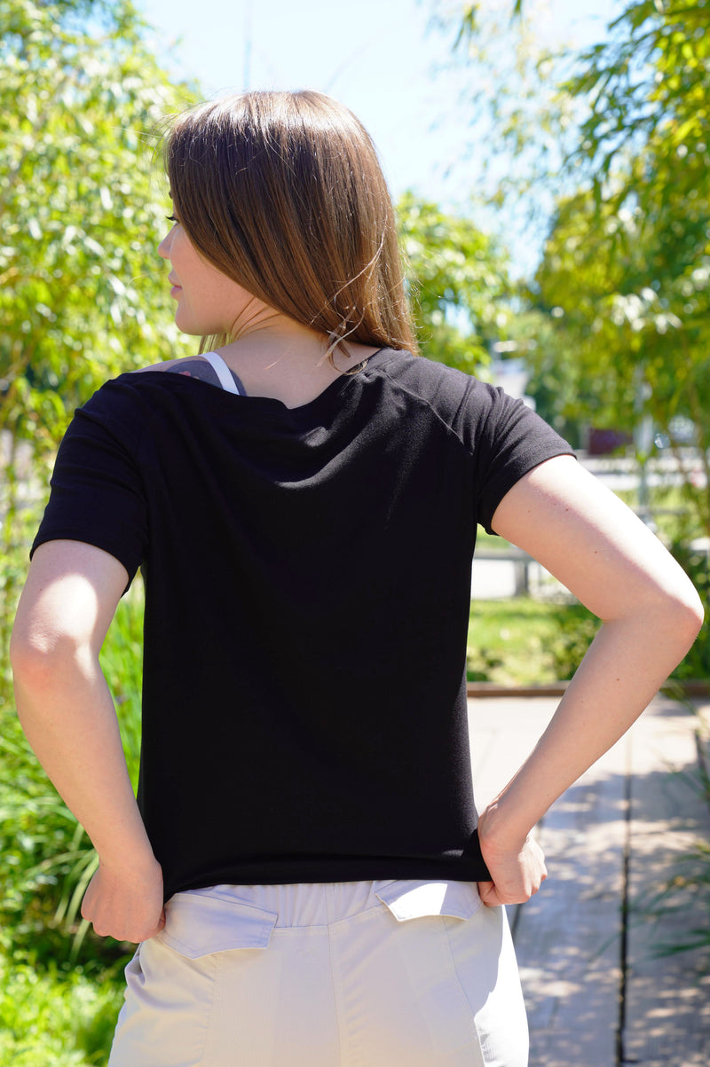 LIZA BAMBOO-BLEND TEE - J76 Bamboo Wear