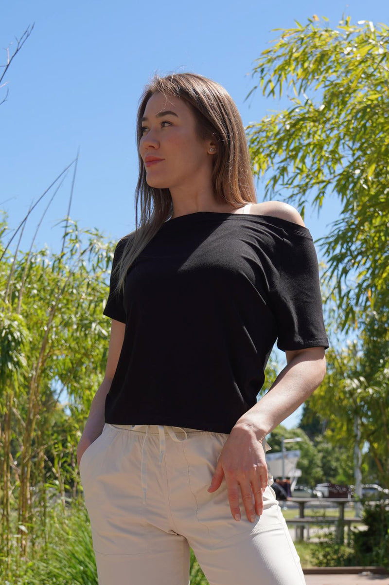 LIZA BAMBOO-BLEND TEE - J76 Bamboo Wear