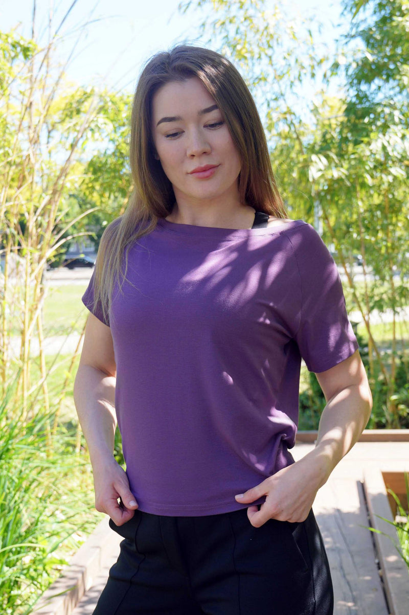 LIZA BAMBOO-BLEND TEE - J76 Bamboo Wear