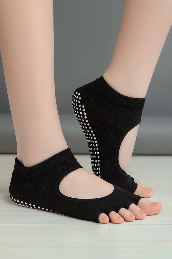 OPEN TOE YOGA SOCKS - J76 Bamboo Wear