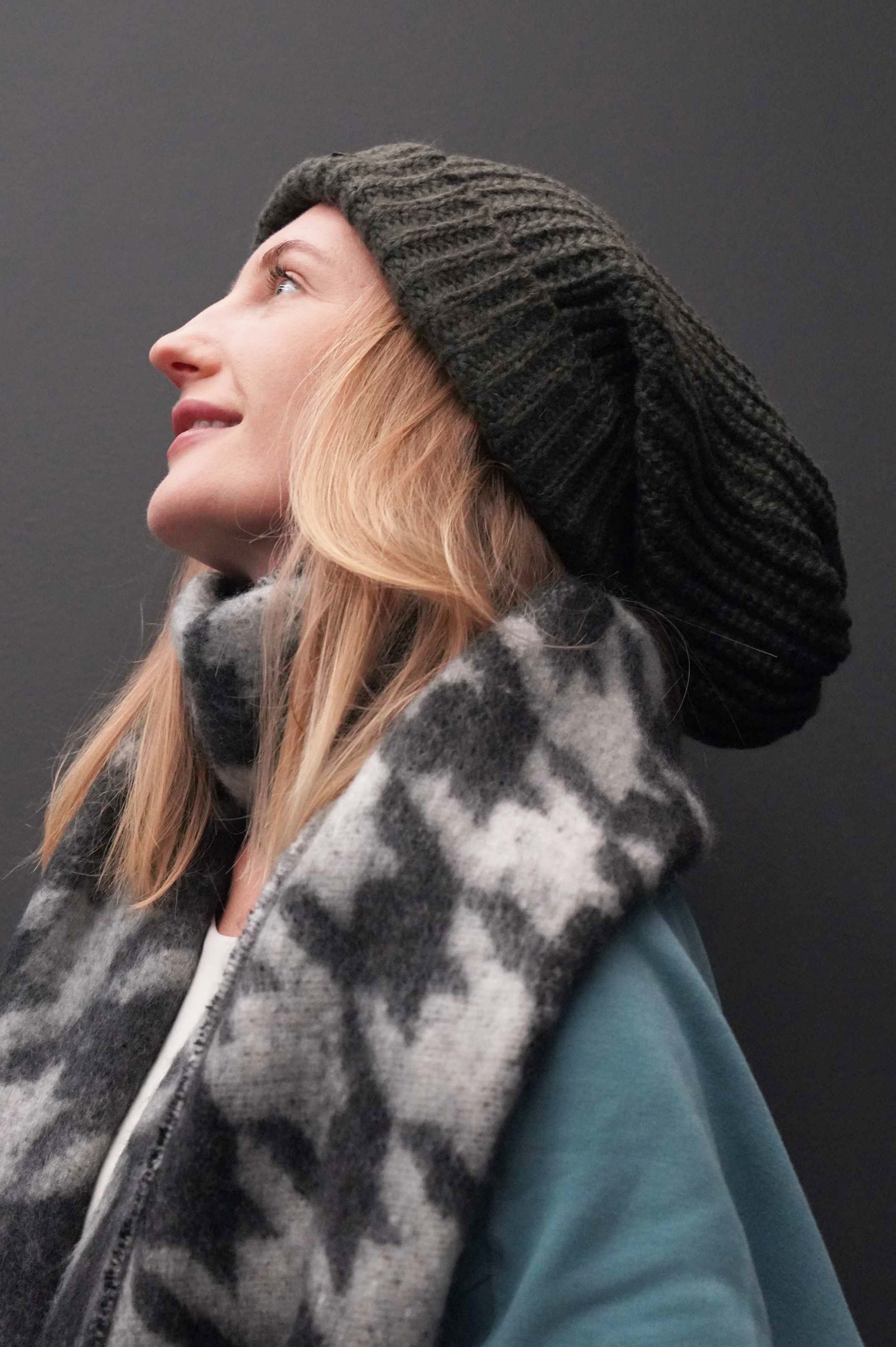 KNIT OVERSIZED BEANIE - J76 Bamboo Wear