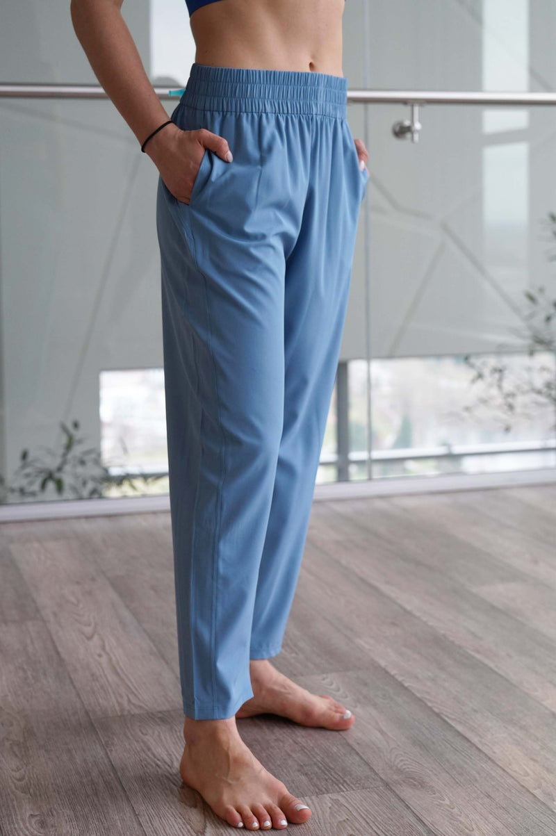 RAINA WOVEN ANKLE CROPPED PANT - J76 Bamboo Wear