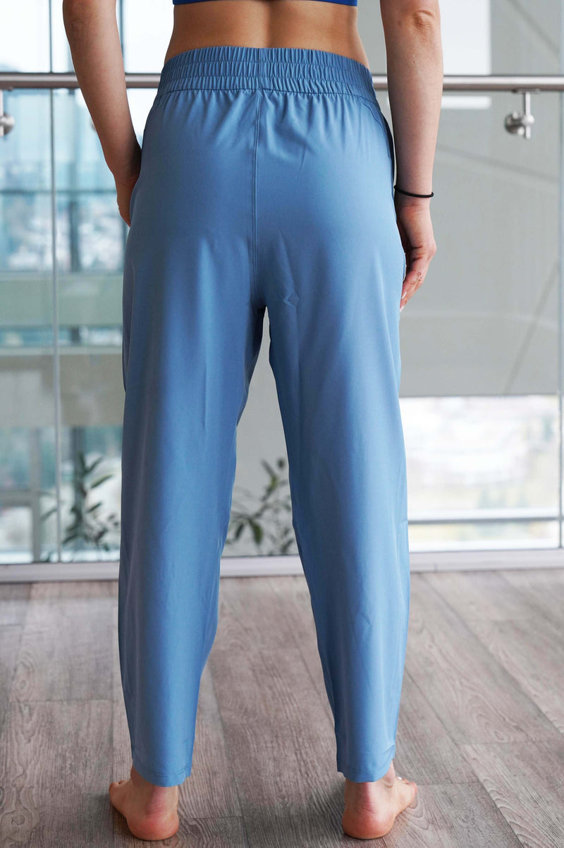 RAINA WOVEN ANKLE CROPPED PANT - J76 Bamboo Wear