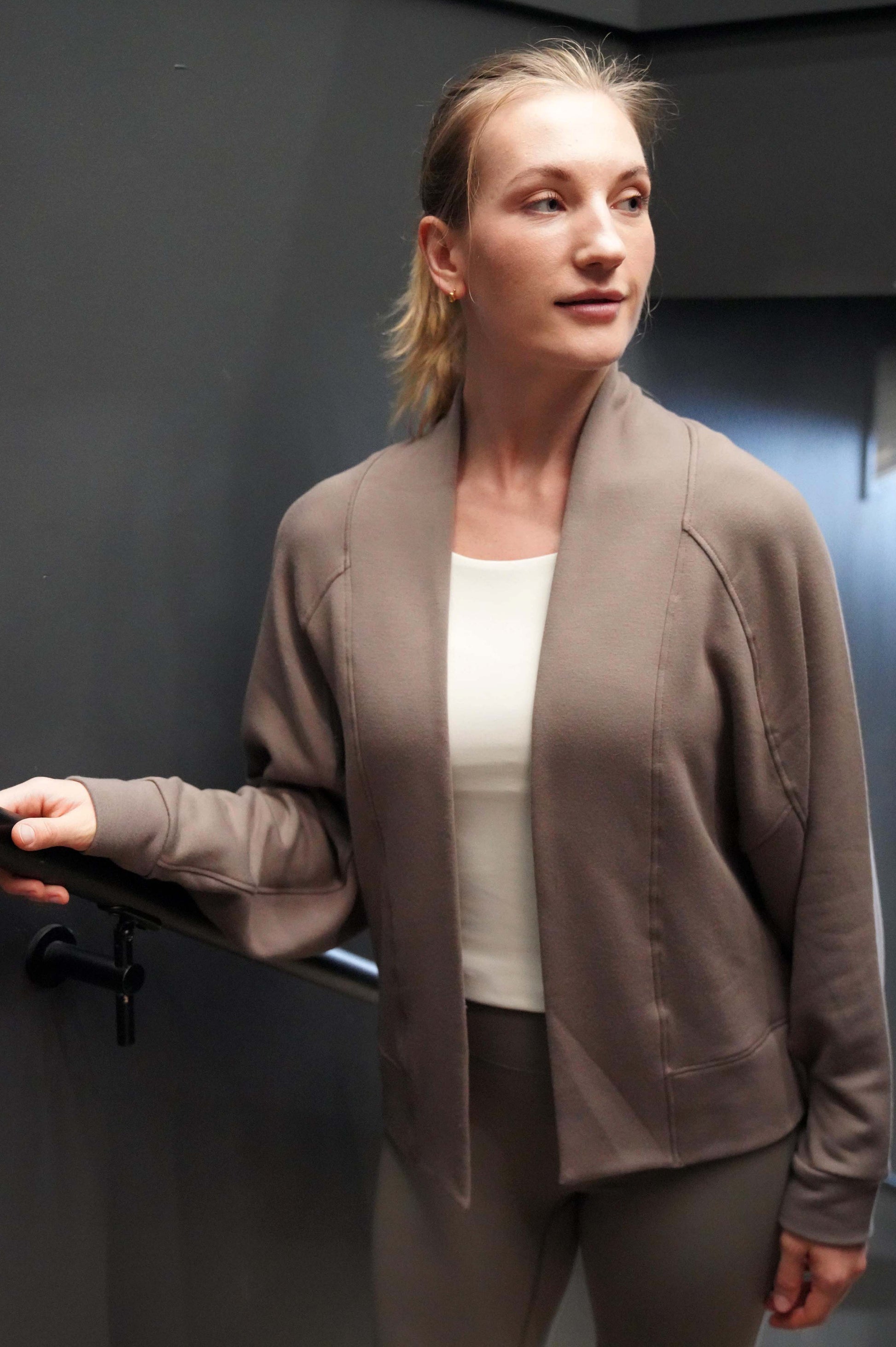 SNUGGLE SOFT BAMBOO BLEND FLEECE CARDIGAN (Final Sale) - J76 Bamboo Wear