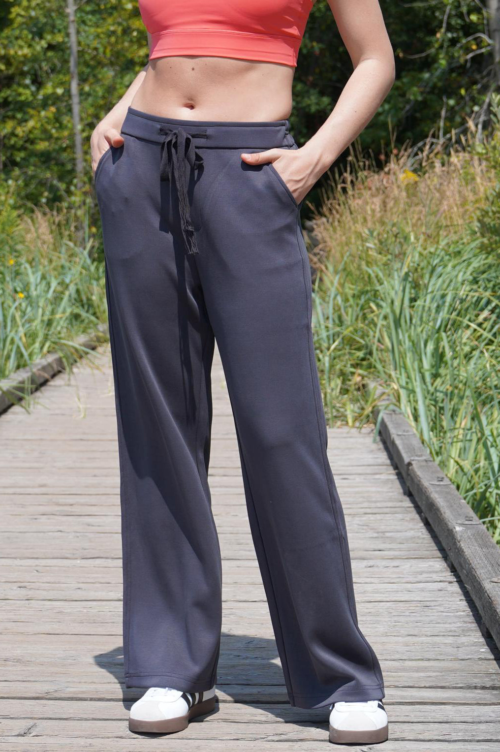TULLE VEGAN SILK BAMBOO-BLEND PANTS - J76 Bamboo Wear