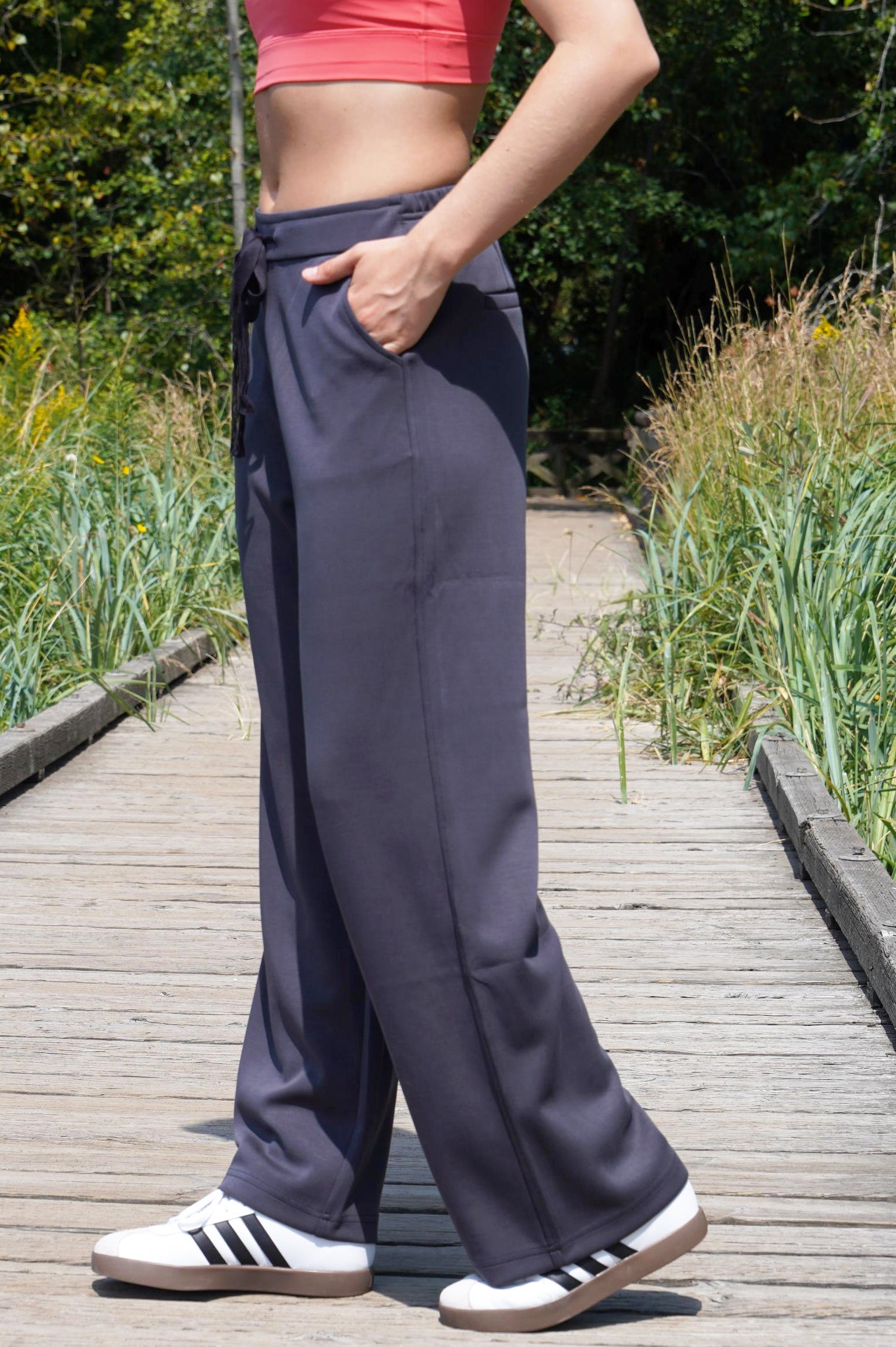 TULLE VEGAN SILK BAMBOO-BLEND PANTS - J76 Bamboo Wear