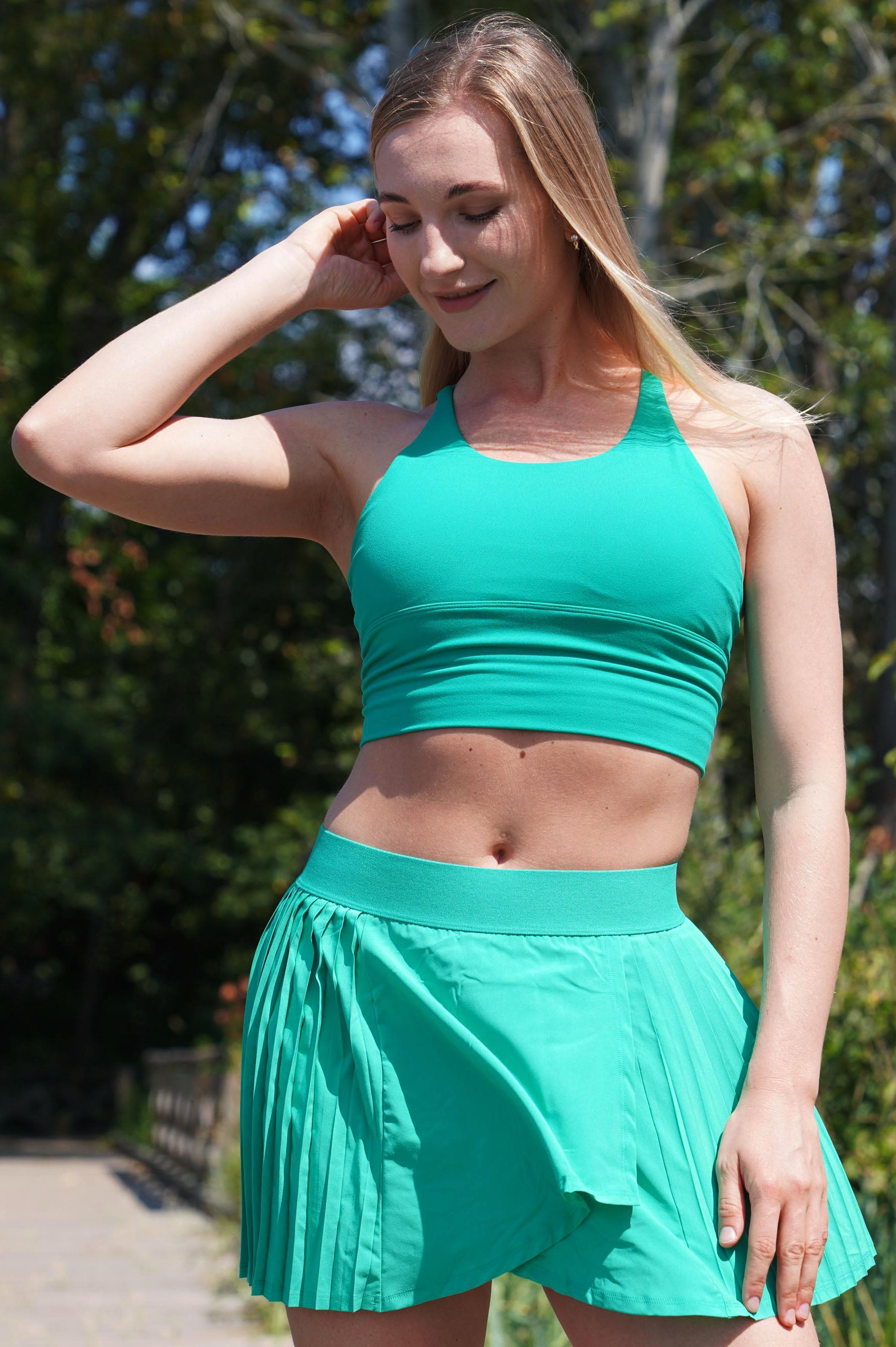 PLEATED WRAP SKORT - J76 Bamboo Wear
