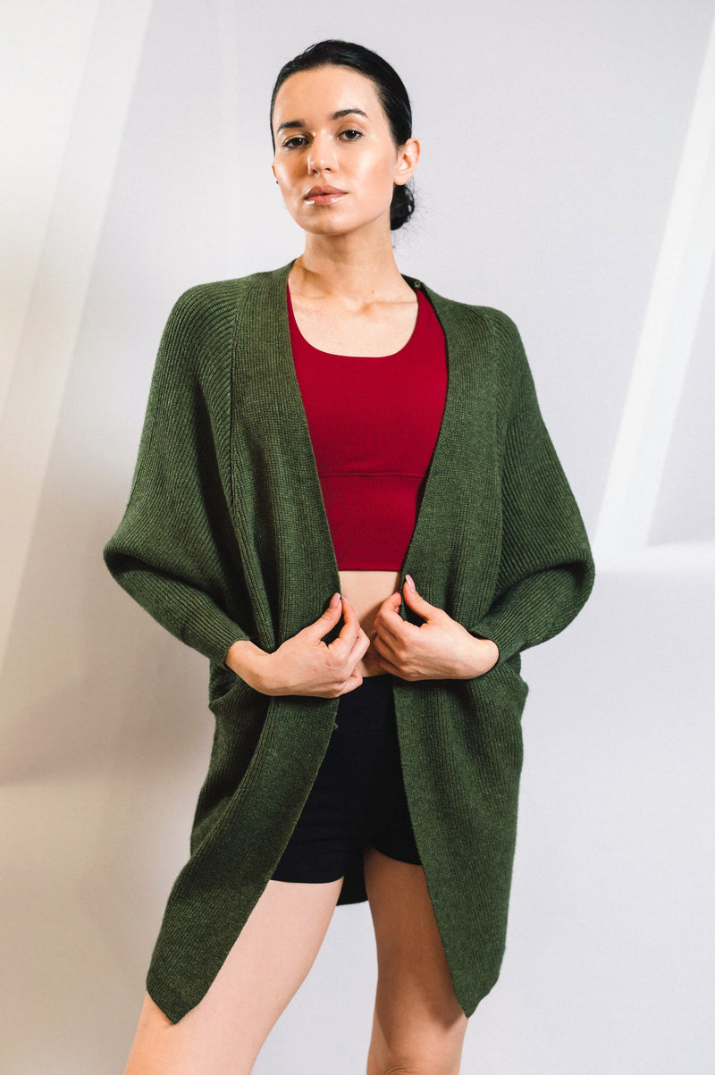 SAMANTHA OPEN KNIT CARDIGAN-Restocked - J76 Bamboo Wear