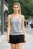 ABRA BAMBOO-BLEND RIBBED TANK - J76 Bamboo Wear