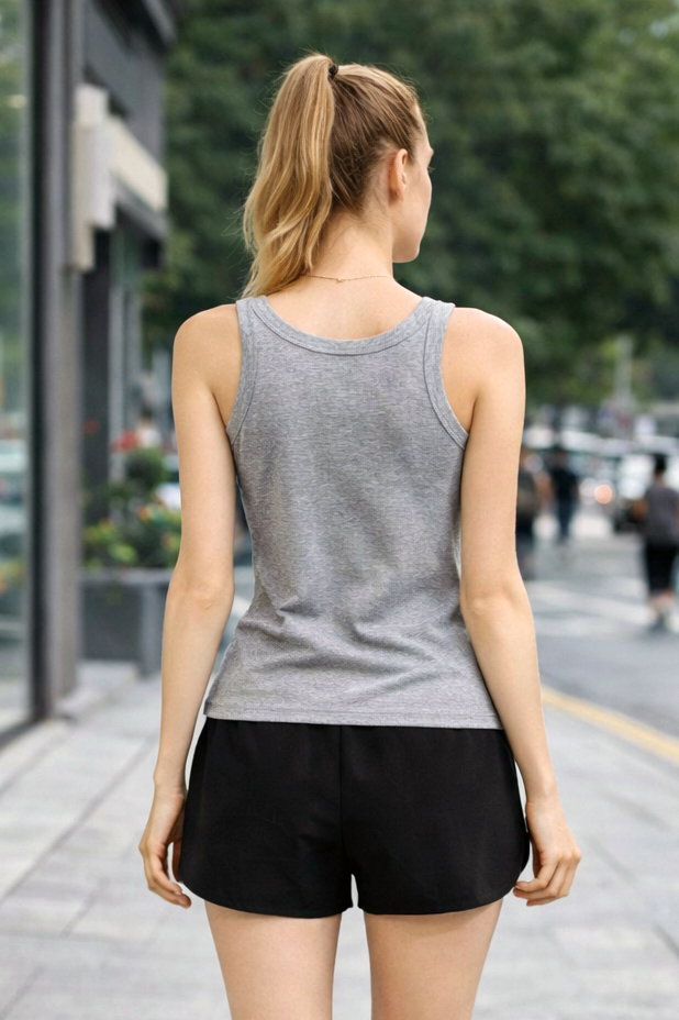 ABRA BAMBOO-BLEND RIBBED TANK - J76 Bamboo Wear