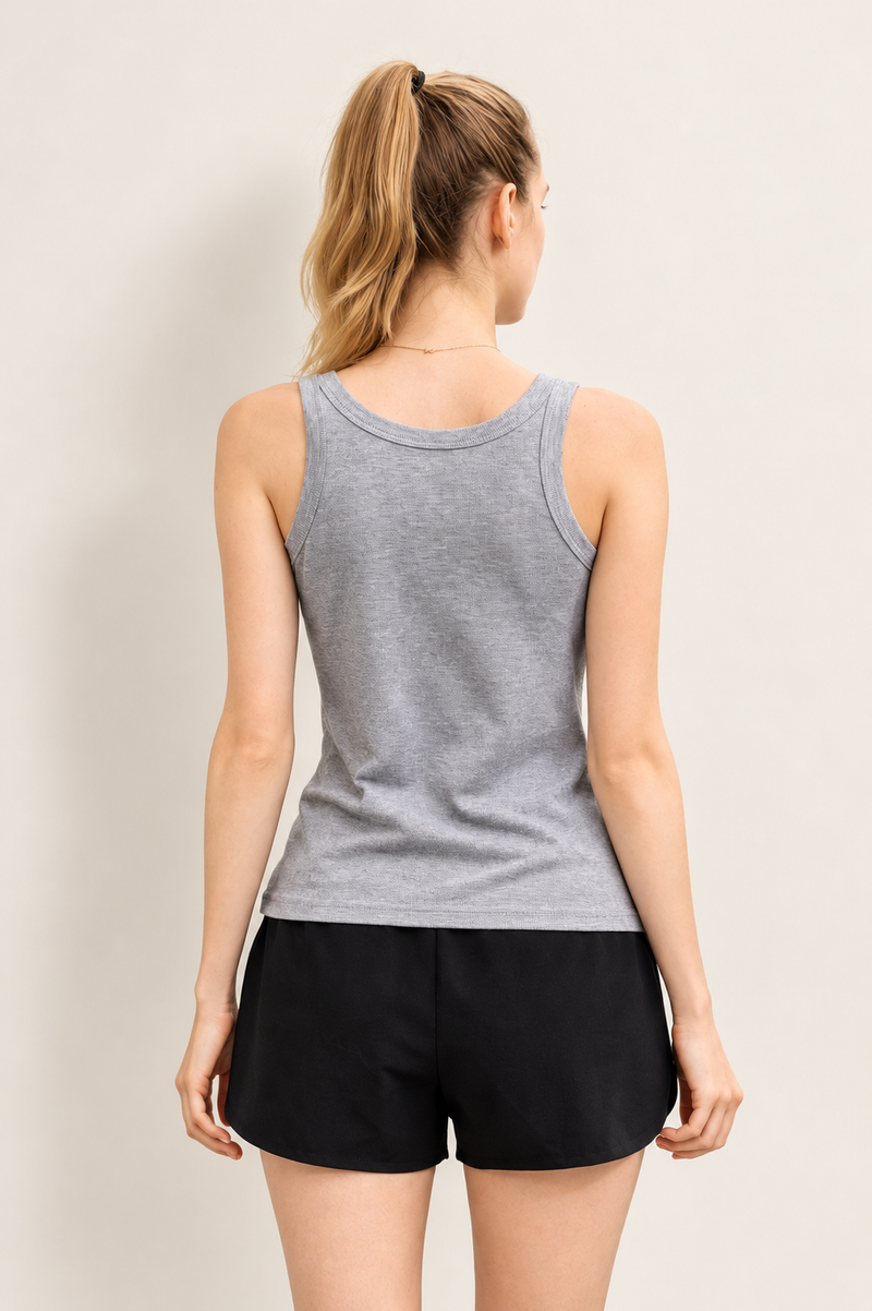 Abra Bamboo-Blend Ribbed Tank