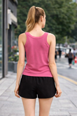 ABRA BAMBOO-BLEND RIBBED TANK - J76 Bamboo Wear