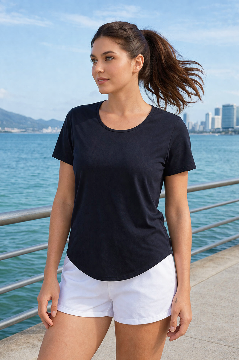 AIRCOOL LIGHTWEIGHT TEE - J76 Bamboo Wear