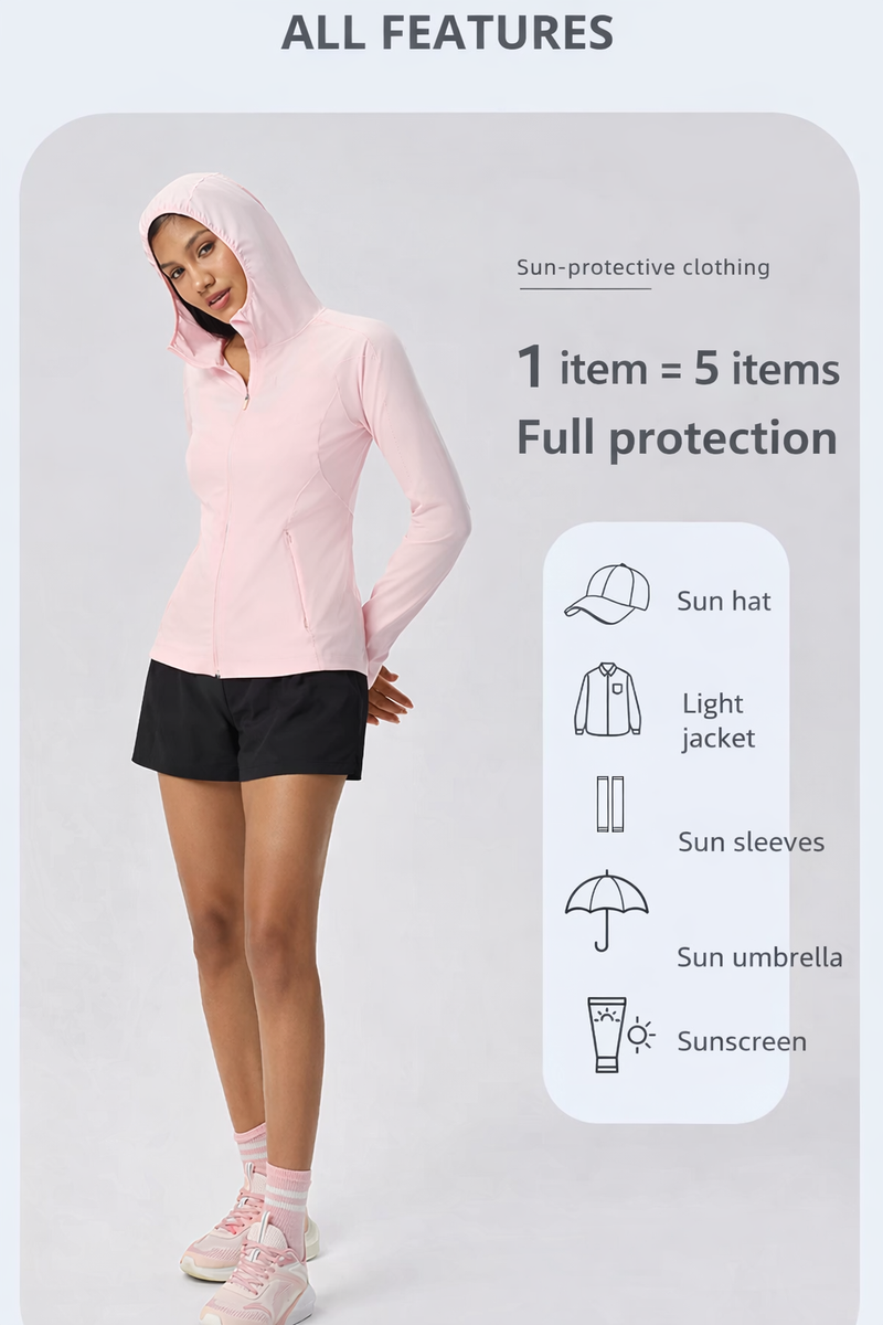 AIRSHIELD UV HOODIE JACKET - J76 Bamboo Wear