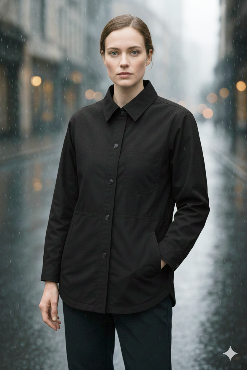 ALAINA WATER-RESISTANT PADDED SHIRT JACKET
