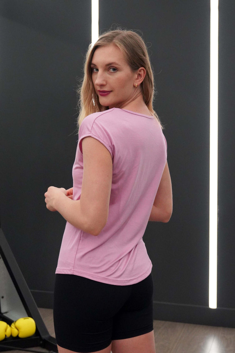 ANNALEE BAMBOO-BLEND V NECK TANK - J76 Bamboo Wear