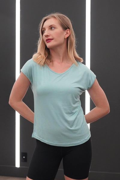 ANNALEE BAMBOO-BLEND V NECK TANK - J76 Bamboo Wear