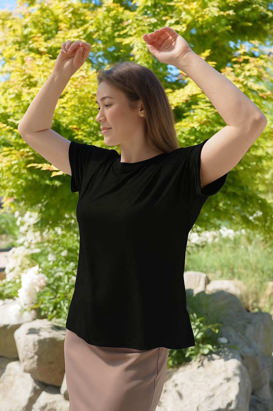 AVERY BAMBOO-BLEND TOP