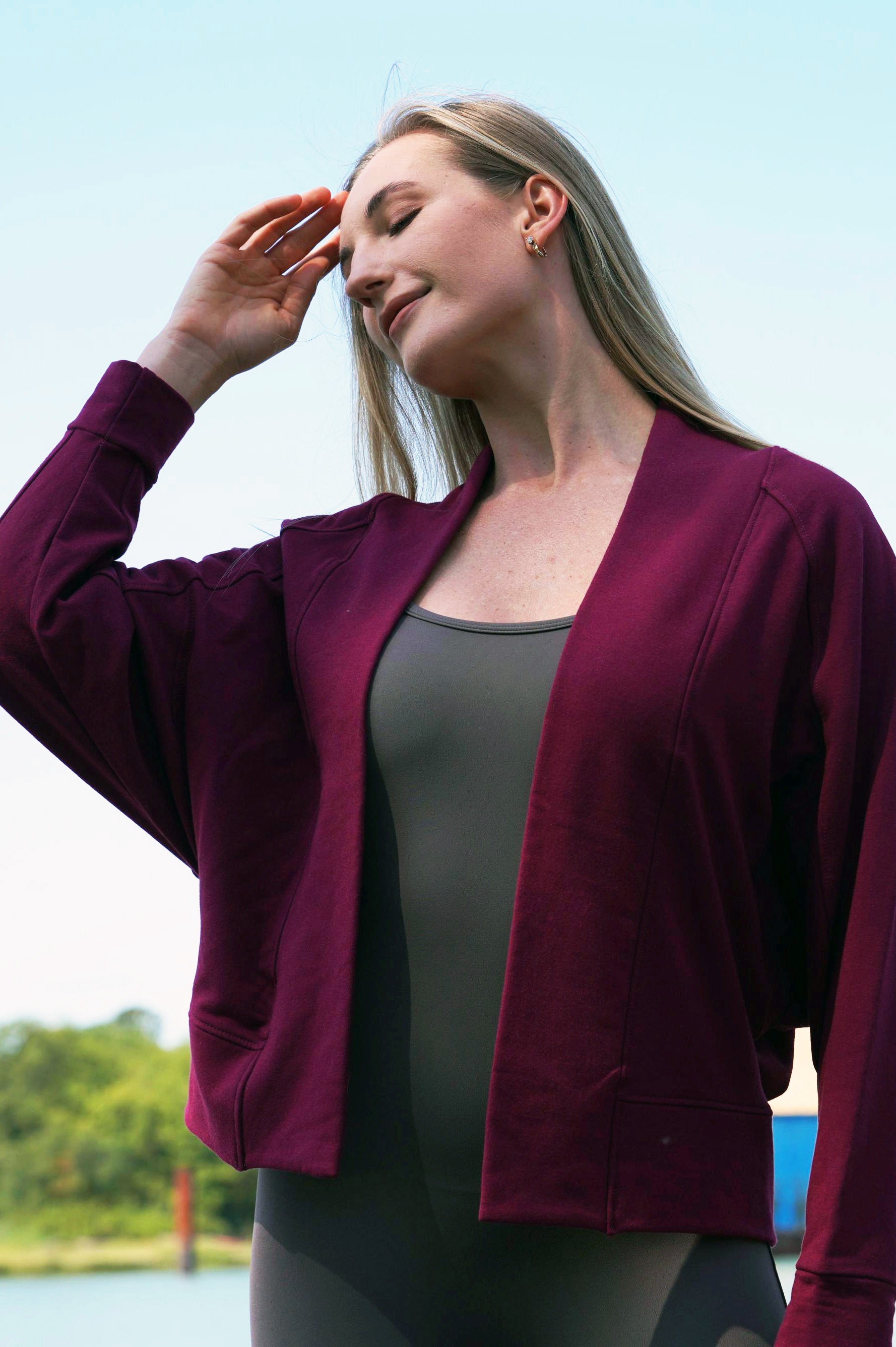 SNUGGLE SOFT BAMBOO BLEND FLEECE CARDIGAN (Final Sale) - J76 Bamboo Wear