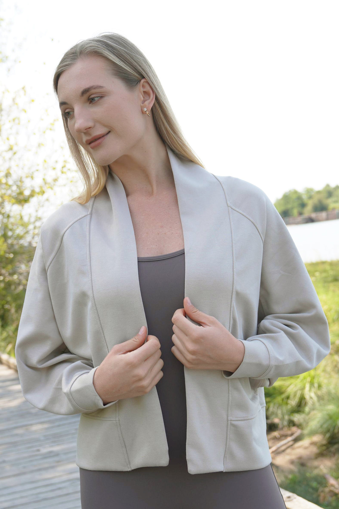 SNUGGLE SOFT BAMBOO BLEND FLEECE CARDIGAN