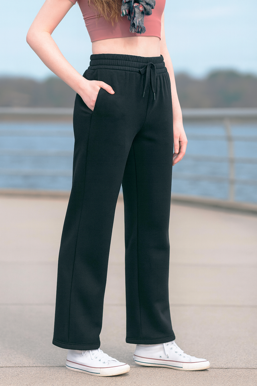 CAMERON BAMBOO-BLEND SWEATPANTS