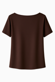 COW NECK BAMBOO-BLEND TEE - J76 Bamboo Wear