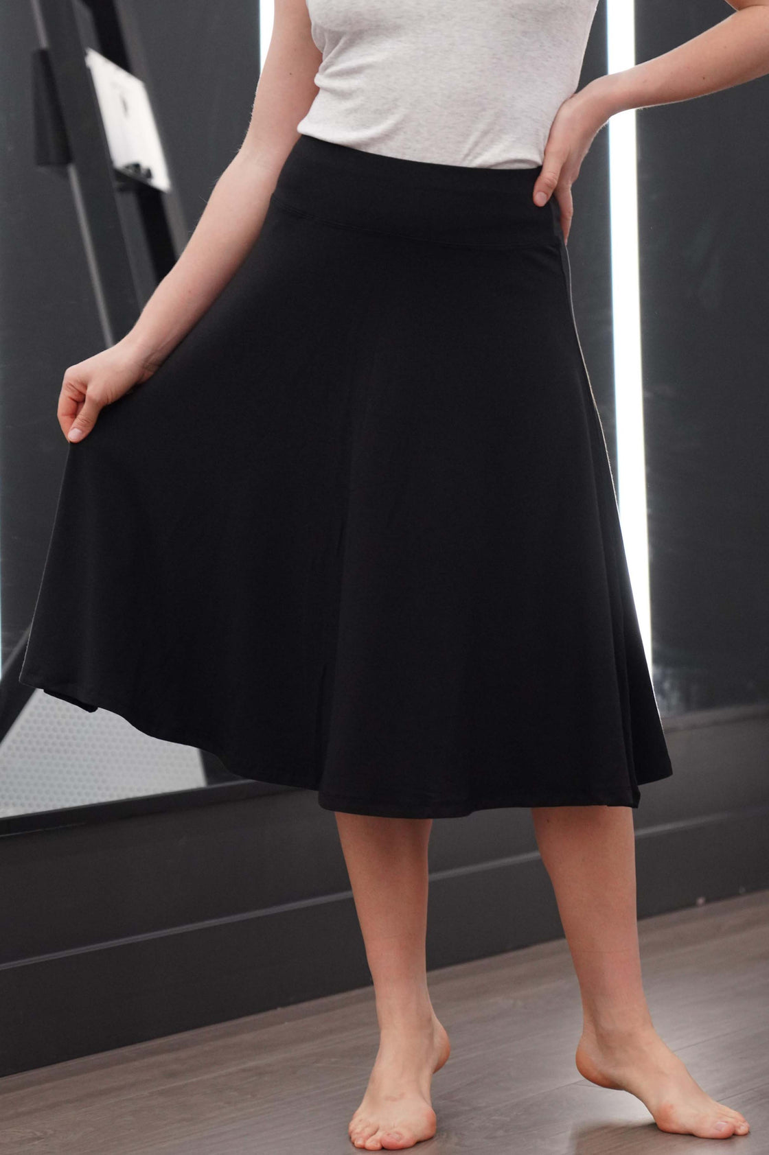 SYDNEY BAMBOO-BLEND SKIRT