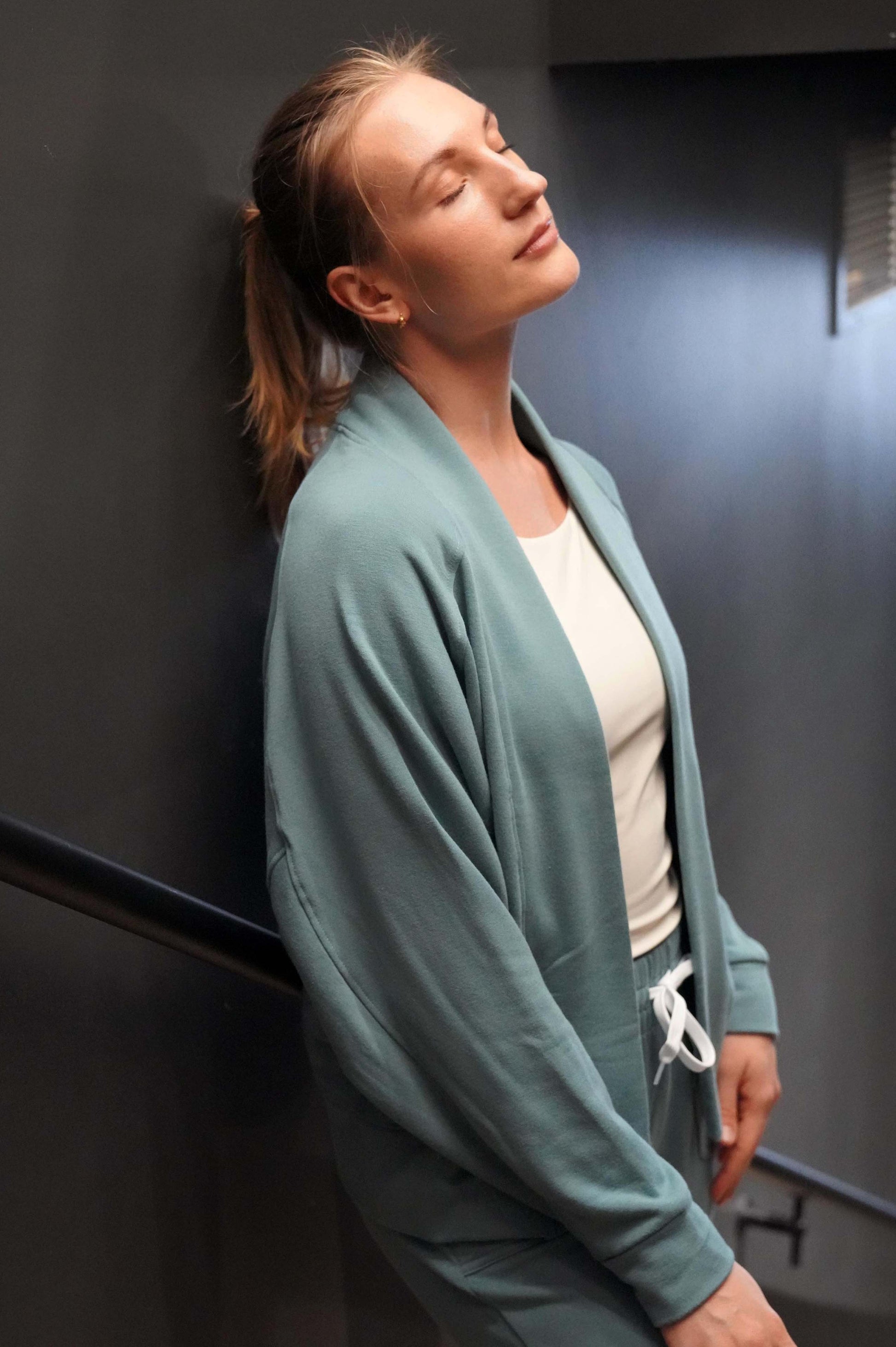 SNUGGLE SOFT BAMBOO BLEND FLEECE CARDIGAN (Final Sale) - J76 Bamboo Wear