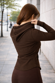 DOROTHY BAMBOO-BLEND RIBBED JACKET - J76 Bamboo Wear