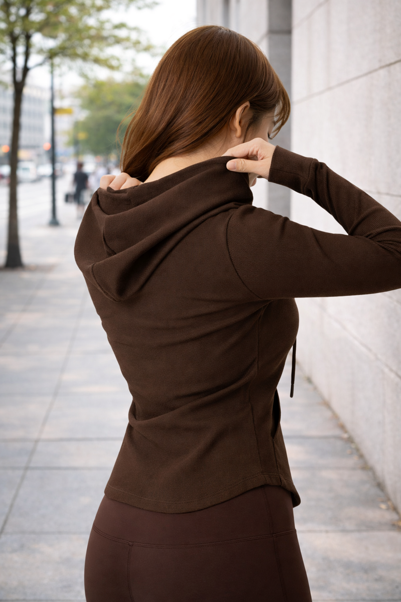 DOROTHY BAMBOO-BLEND RIBBED JACKET - J76 Bamboo Wear