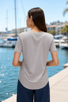 EASE BAMBOO-BLEND V NECK TEE - J76 Bamboo Wear