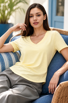 EASE BAMBOO-BLEND V NECK TEE - J76 Bamboo Wear