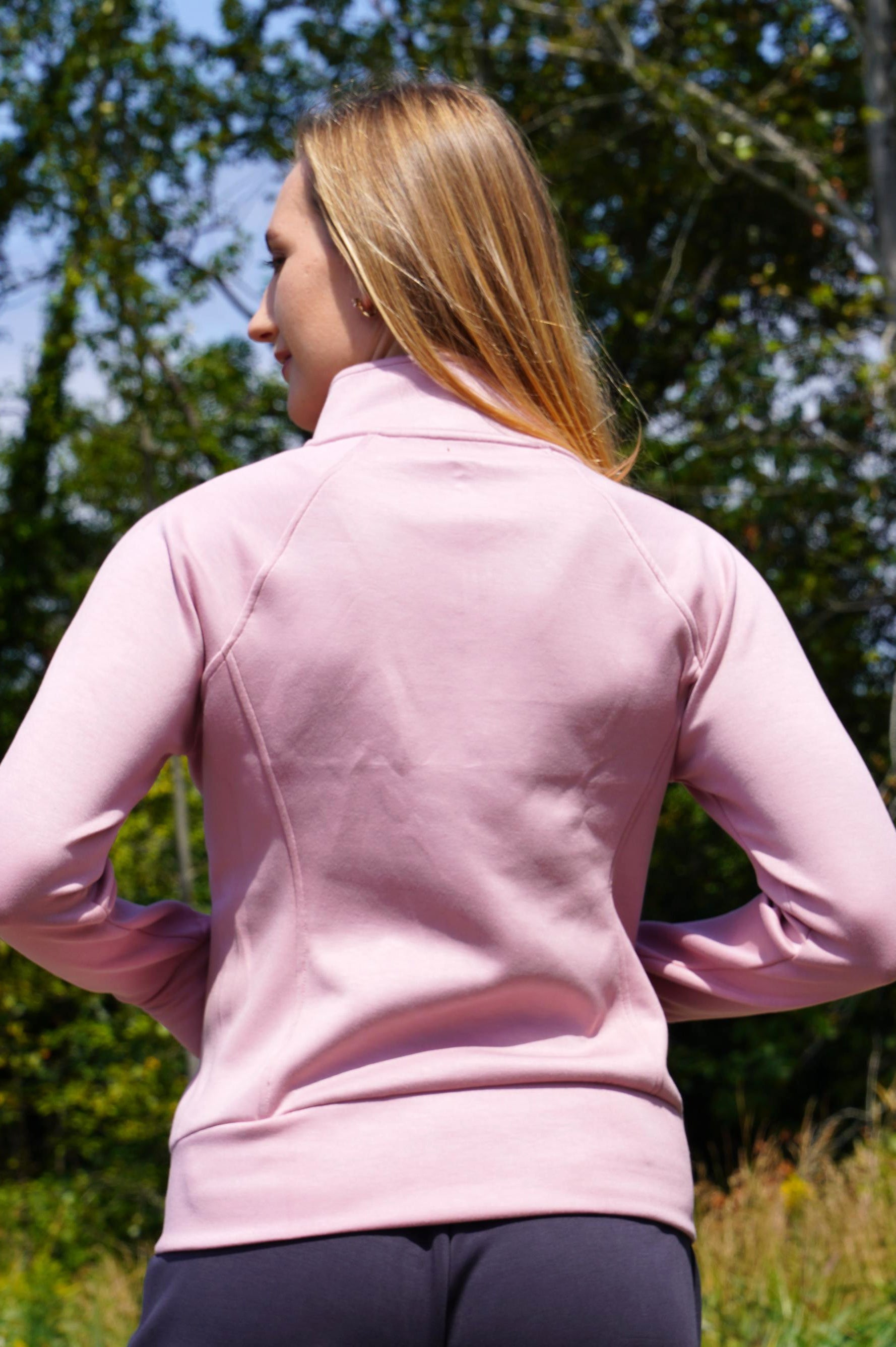 ELLIE SLIM FIT ZIP SWEATSHIRT - J76 Bamboo Wear