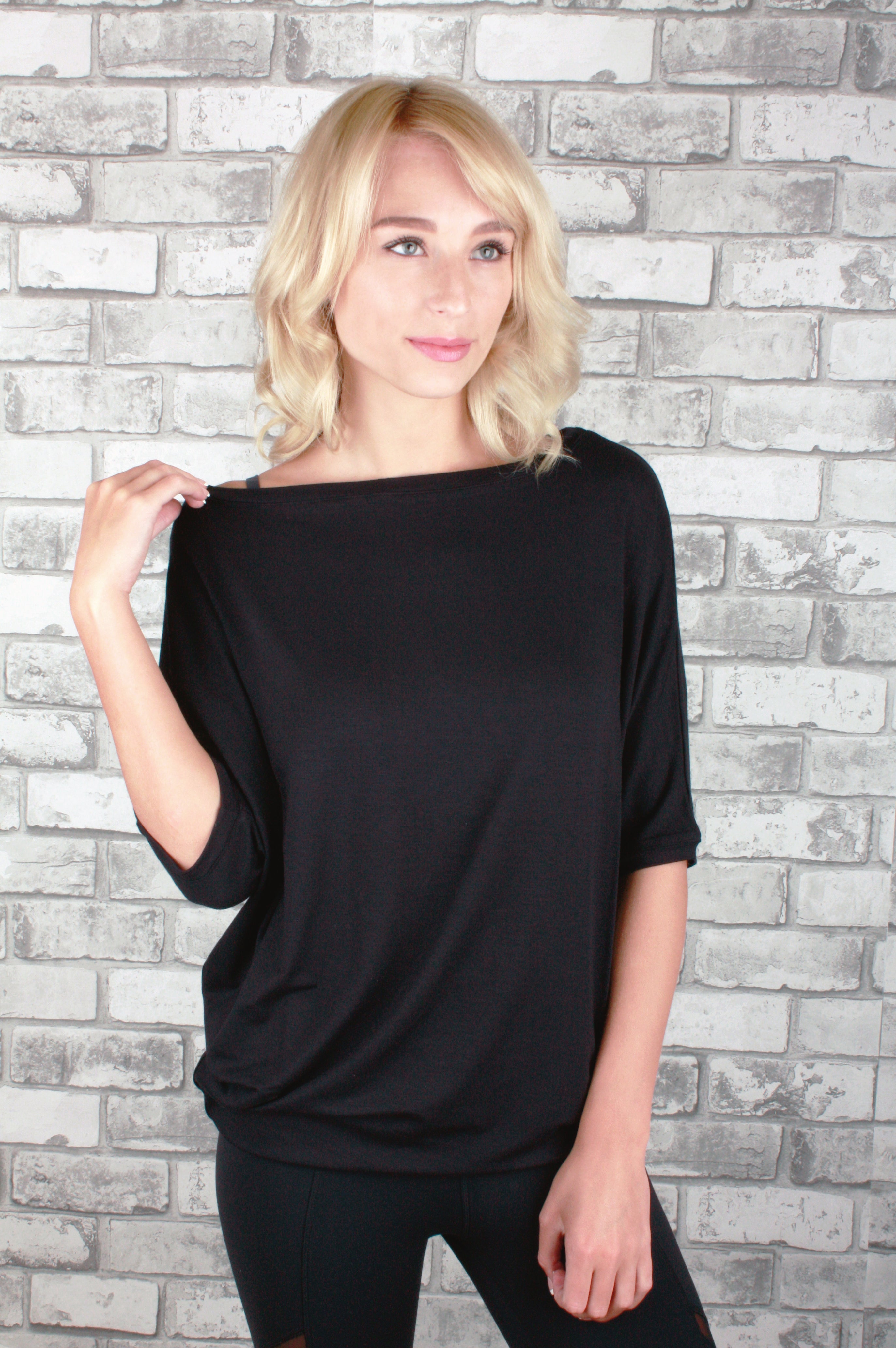 FANNIE BAMBOO-BLEND TOP-Restocked