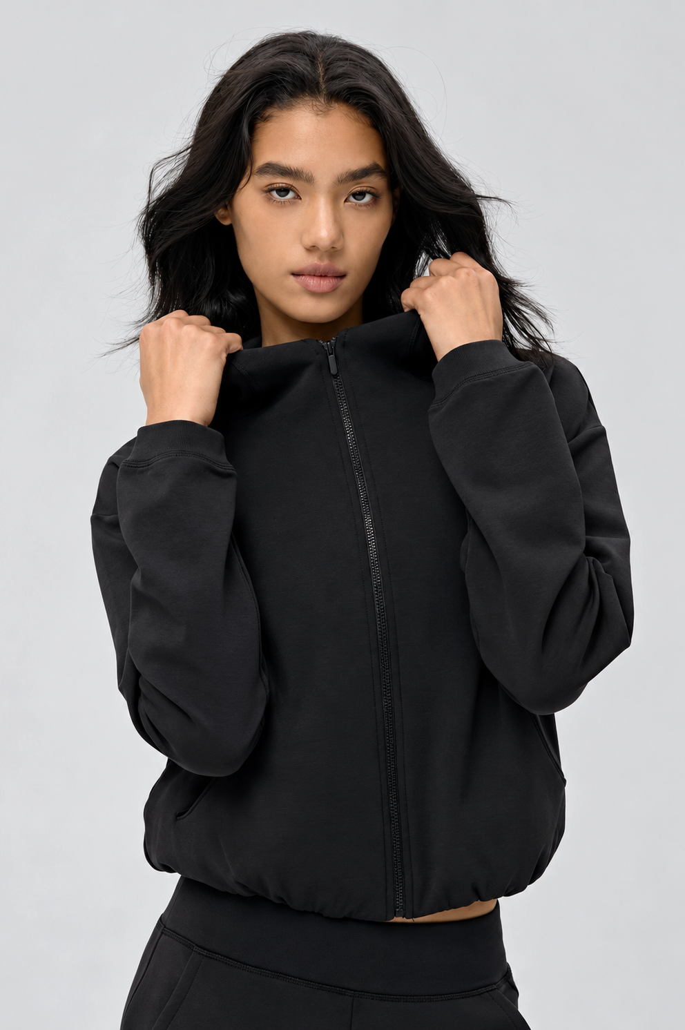 Feather-Soft Light Zip Hoodie