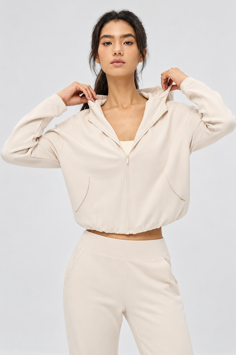 Feather-Soft Light Zip Hoodie