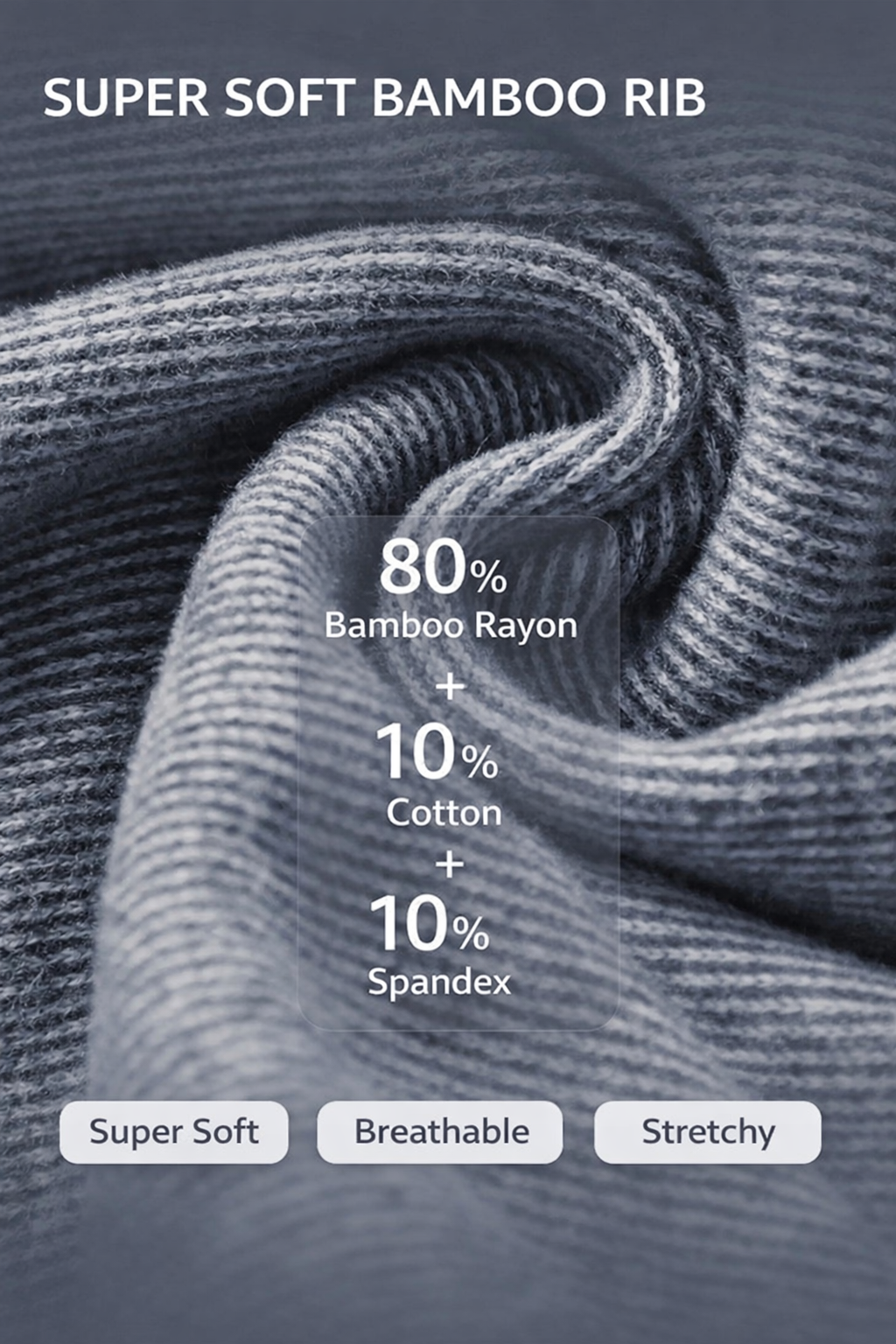 BAMBOO FLOW ULTRA-SOFT RIB PANT - J76 Bamboo Wear