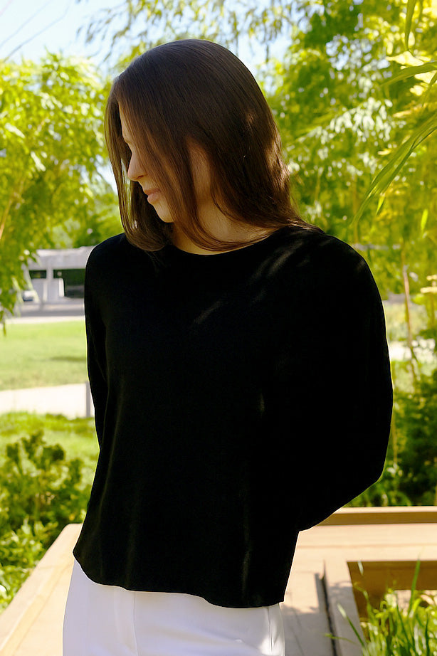 FLOWY BAMBOO-BLEND TOP - J76 Bamboo Wear